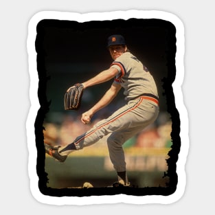 Jack Morris in Detroit Tigers Vintage Sticker